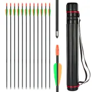 28" Arrows Fiberglass Arrow Archery Target Practice & Quiver for Youth Children