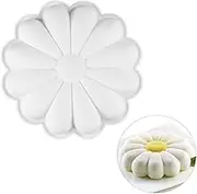 Joyeee Silicone Sunflower Cake Mold, 1 Pcs Large Flower Cake Baking Pan, Round Shape Non-Stick Baking Tray, Great for Party, Holiday, Wedding, Valentine's Day, Mother's Day DIY Cake Dessert