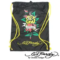 在飛比找momo購物網優惠-【Ed Hardy】印刷玫瑰愛心多功能背袋、收納包(限量出清