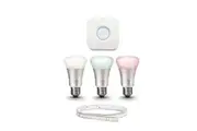 Philips Hue Wi-Fi Starter Kit 2.0 Bridge Colour E27 LED Light Bulb 2m Lightstrip
