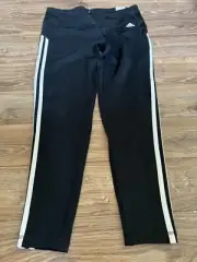 NWT Adidas Rock Star/Glam Climalite 3 Striped Leggings Gym Fitness Yoga MSRP $60