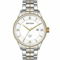 在飛比找樂天市場購物網優惠-Rhythm 日本麗聲鐘時針 大眾系列日期顯示時尚腕錶 (G