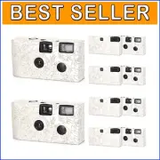 Romantic 10 Pack Single Use Cameras with Flash - Perfect for Parties & Weddings