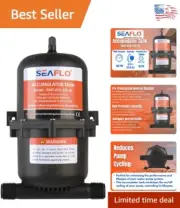 Compact 0.75L Water Pump Accumulator Tank with Internal Diaphragm - 125 GPM