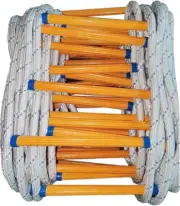 Rope Ladder,65 Feet Emergency Fire Escape Ladders Flame Resistant Safety Rope La