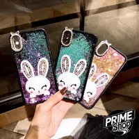 在飛比找Yahoo!奇摩拍賣優惠-Prime Shop 新款液體流沙兔耳朵手機殼iPhoneX
