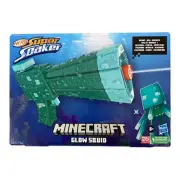 Nerf Super Soaker Hasbro Minecraft Glow Squid Water Blaster MOJANG Studios NEW