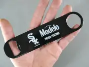 MODELO BEER CHICAGO WHITE SOX STEEL BOTTLE OPENER BARTENDER SPEED BAR TOOL NEW