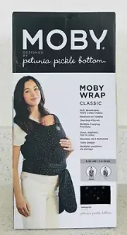 Moby Petunia Pickle Bottom For Wrap Baby Carrier Baby 8-33 LBS Terrazzo Black