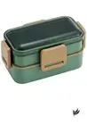 Skater Bento Box Sage Green 600ml Antibacterial Softly Served Dome-Shaped Lid 2
