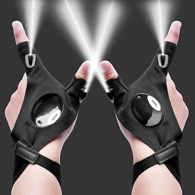 LED Flashlight Gloves,Hand-Free LED Flashlight Fishing Camping Repairing Tools