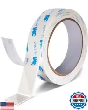HIKIYEAT Double Sided Tape 1" x 10FTx0.044 Inch, Thick PE Foam Tape Strips, M
