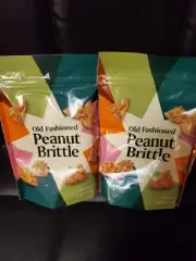 Old Fashioned Peanut Brittle Lot Of 2 Bags