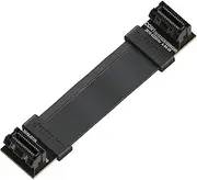 LINKUP - Flexible SLI Bridge GPU Cable Extreme High-speed Technology Premium Shielding 100ohm Design for NVIDIA GPUs Graphic Cards┃NOT compatible with AMD or RTX 2000/3000 GPU - [6 cm]