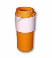 Tupperware Tumbler Eco To Go Cup Hot or Cold Sleeve 16 oz. Orange Pink ❤️