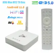 H96 Max M12 Android 11 TV Box S928X 4G/8G 128G WiFi6 1000M 8K AV1 H.265 HDR Box