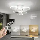 120W LED Flush Mount Ceiling Light, Stepless Dimmable Lamp with Remote Contro...