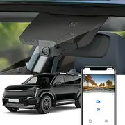 Fitcamx 4K Dash Cam Suitable for Kia EV9 2023 2024 Wind Land GT-Line (Right Hand Drive Car), Integrated OEM Look, 2160P UHD Video, Built-in WiFi & APP, Loop Recording, G-Sensor, Plug & Play, 64GB Card
