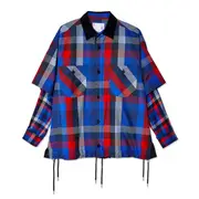 [sacai] Plaid Layered Shirt