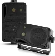 3-Way Indoor Outdoor Speaker System - 3.5" 200W Pair of Mini Box Ceiling Wall...