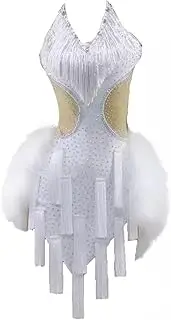 [JRUIA] Women's Latin Dance Dresses for Competition Professional Cha Cha Tango Costume Salsa Outfit Ballroom Dancewear