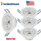 4PC Dimmable 3W 5W Downlight LED Recessed Ceiling Light Fixture Spot Lamp 110V