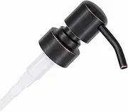 [Altglas] Zagreb Soap Dispenser Pump Head - Stainless Steel Pump Attachment with 28 mm Thread as Replacement Pump and Upcycling Soap Dispenser for Building with Jacky Bottles (Black with Copper Oil Cut)