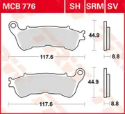 TRW Lucas Sintered lining MCB776SV