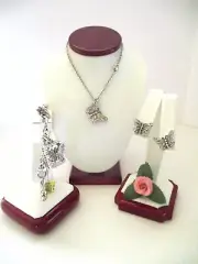 Brighton "SOLSTICE" Butterfly Necklace-Earring-Bracelet Set (MSR$146) NWT/Pouch