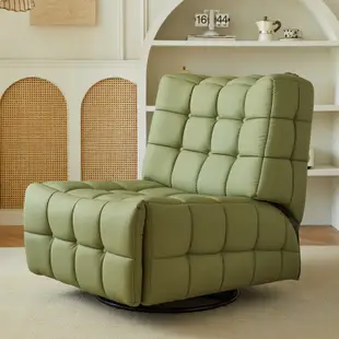 【現貨✨免運】電動單人沙發椅子 家用客廳懶人搖搖椅子 簡易方塊功能旋轉躺椅子 現代簡約毛毛蟲沙發椅子