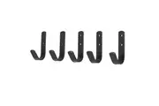 Stubbs General Purpose Hook Set (Pack Of 5) (Black) (One Size)