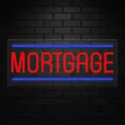 Mortgage Sign for Business Displays | LED Flex Neon | 32"W x 13"H x 1"D