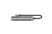 Satechi 7-In-1 Fast-Charging USB-C Slim Multiport Adapter - Space Grey 100W