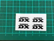 old school bmx decals stickers shimano DX LEVERS black on clear