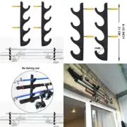 YYST Horizontal Fishing Rod Storage Rack Holder Wall Mount - Hold 4...