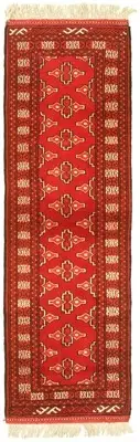 Traditional Vintage Hand-Knotted Carpet 1'11" x 6'4" Wool Area Rug