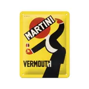 Nostalgic-Art Small Sign Martini - Vermouth Waiter Yellow