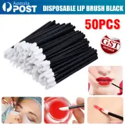 200pcs Disposable Lip Brush Lip Wands Gloss Lipstick Applicator Brushes AU