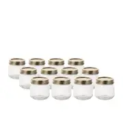 Salisbury & Co Mason Jar with 2pc Lid 250mL Set of 12