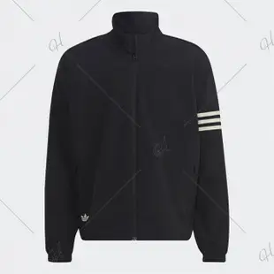 【adidas 愛迪達】外套 男款 運動外套 風衣外套 三葉草 國際碼 NEW C TRACKTOP 黑 HM1868