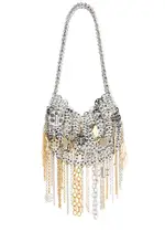 Rabanne Iconic 1969 Moon Embellished Disc top Handle bag - Silver ONE SIZE