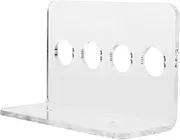 AUTSUPPL Hair Cutting Scissors Rack Wall Mounted Scissor Holder Acrylic Shear Rack Barber Scissor Storage Salon Organiser