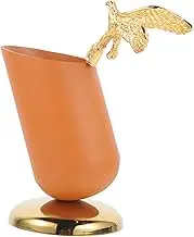 Levemolo Match Striker Holder Fruit Cup Coffee Stirrer Holder Silverware Coffee stir Stick Holder Cocktail Fork Holder Matches Container Fireplace Metal Stainless Steel Cutlery Holder