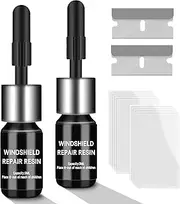 Car Glass Nano Crack Repair Tool Set, Glass Repair Kit, Quick Repair Scratch Chip Cracks Repair Kit, Windshield Crack Repair kit (2 Pack) Mini