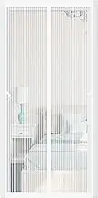 Magnetic Fly Screens 165 x 245 cm Mosquito Door Screen Easy to Install Without Drilling Doors Nets Patio for Balcony Patio Bedroom Children's Doors, White