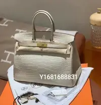 在飛比找Yahoo!奇摩拍賣優惠-專櫃正品 愛瑪仕 HERMES BIRKIN 35 8L冰川