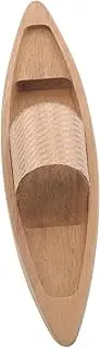 VANZACK Boat Model Rustic Miniature Canoe Ornament for Home Decoration Natural Desktop Boat Craft for Collectors and Boat Enthusiasts