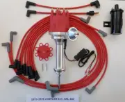 small cap CHRYSLER 1973-78 440 RED HEI Distributor + 45k Coil + SPARK PLUG WIRES