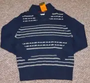 Ben Sherman Sz M Mens Shawl Collar Sweater Lambswool Fisherman Pullover NEW $139