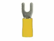 Metra Install Bay YVST8 Vinyl Spade Terminal Yellow 12/10 Gauge #8 - 100 / Bag